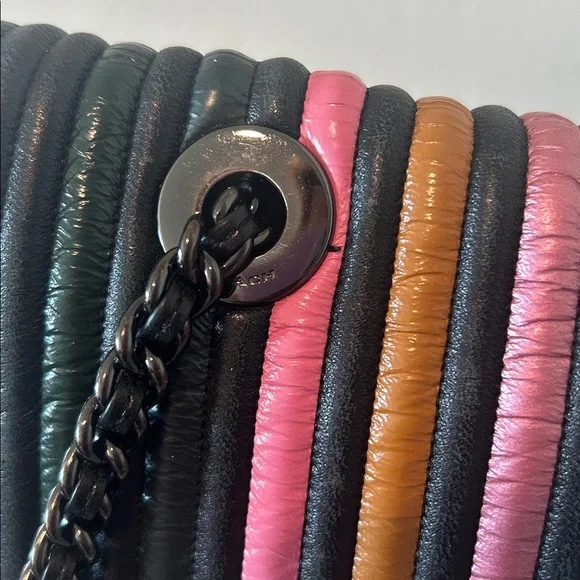 Coach Multicolored Stripe Bag - Picture 3 of 12